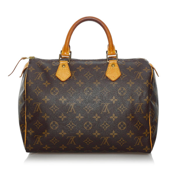 ルイ ヴィトン モノグラム スピーディ30 ミニボストンバッグ M41526 ブラウン PVC レザー レディース LOUIS VUITTON 【中古】