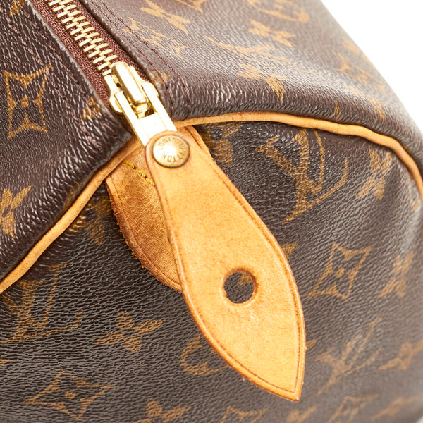 ルイ ヴィトン モノグラム スピーディ30 ミニボストンバッグ M41526 ブラウン PVC レザー レディース LOUIS VUITTON 【中古】