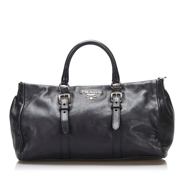プラダ ハンドバッグ ショルダーバッグ 2WAY ブラック レザー レディース PRADA 【中古】