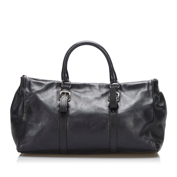 プラダ ハンドバッグ ショルダーバッグ 2WAY ブラック レザー レディース PRADA 【中古】