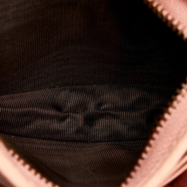 グッチ アニマリエ ビー 二つ折り財布 460185 ピンク レザー レディース GUCCI 【中古】