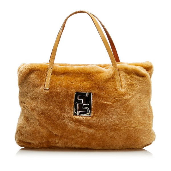 フェンディ ハンドバッグ 15786 ブラウン ムートン レディース FENDI 【中古】