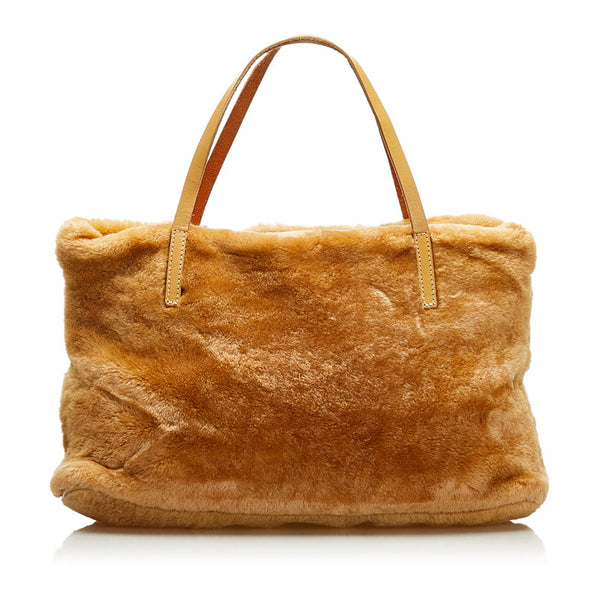 フェンディ ハンドバッグ 15786 ブラウン ムートン レディース FENDI 【中古】
