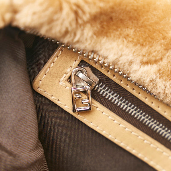 フェンディ ハンドバッグ 15786 ブラウン ムートン レディース FENDI 【中古】
