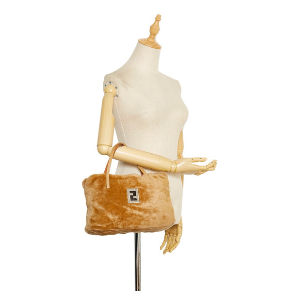 フェンディ ハンドバッグ 15786 ブラウン ムートン レディース FENDI 【中古】
