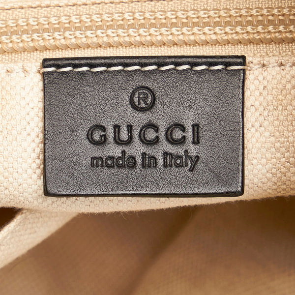グッチ レオパード リュック バックパック 353476 グレー ナイロン メンズ GUCCI 【中古】