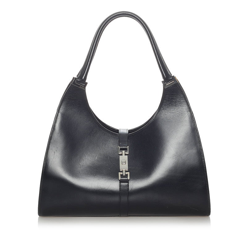 グッチ ジャッキー ハンドバッグ 002 1066 ブラック レザー レディース GUCCI 【中古】