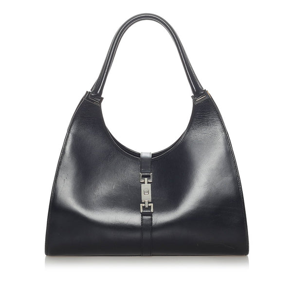 グッチ ジャッキー ハンドバッグ 002 1066 ブラック レザー レディース GUCCI 【中古】