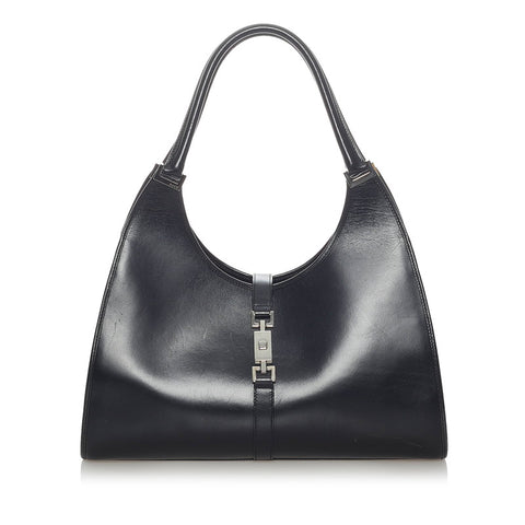 グッチ ジャッキー ハンドバッグ 002 1066 ブラック レザー レディース GUCCI 【中古】