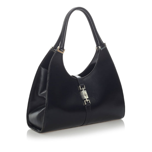 グッチ ジャッキー ハンドバッグ 002 1066 ブラック レザー レディース GUCCI 【中古】