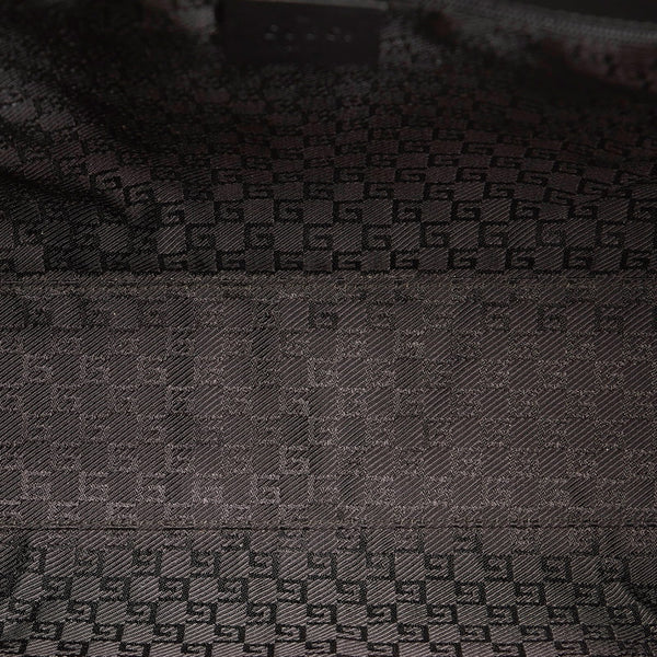 グッチ ジャッキー ハンドバッグ 002 1066 ブラック レザー レディース GUCCI 【中古】