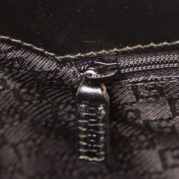 グッチ ジャッキー ハンドバッグ 002 1066 ブラック レザー レディース GUCCI 【中古】