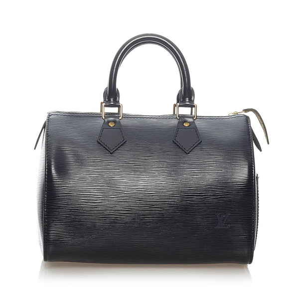 ルイ ヴィトン エピ スピーディ25 ハンドバッグ ミニボストン M43012 ノワール レザー レディース LOUIS VUITTON 【中古】