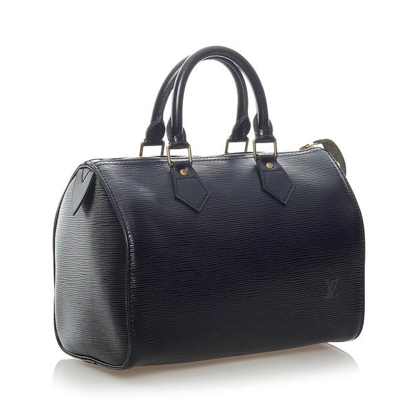 ルイ ヴィトン エピ スピーディ25 ハンドバッグ ミニボストン M43012 ノワール レザー レディース LOUIS VUITTON 【中古】