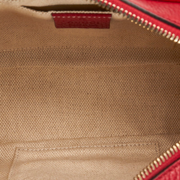 グッチ ソーホー スモール ディスコバッグ 斜め掛け ショルダーバッグ  308364 レッド レザー レディース GUCCI 【中古】