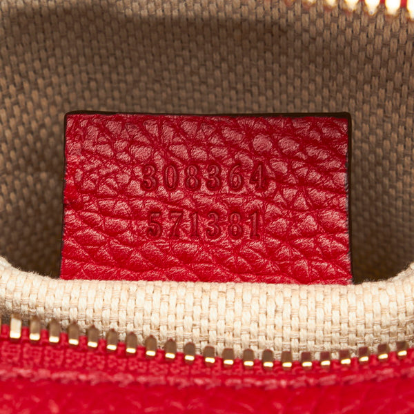 グッチ ソーホー スモール ディスコバッグ 斜め掛け ショルダーバッグ  308364 レッド レザー レディース GUCCI 【中古】