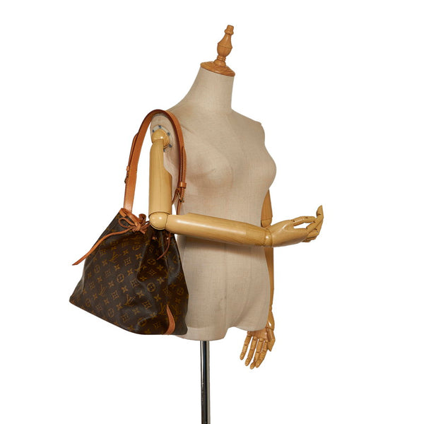 ルイ ヴィトン モノグラム プチノエ ワンショルダーバッグ M42226 ブラウン PVC レザー レディース LOUIS VUITTON 【中古】