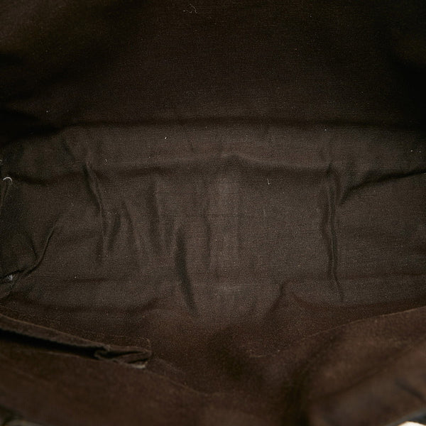 グッチ GGクリスタル トートバッグ ショルダーバッグ 268639 ベージュ ブラウン PVC レザー レディース GUCCI 【中古】