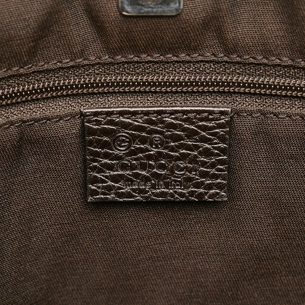 グッチ GGクリスタル トートバッグ ショルダーバッグ 268639 ベージュ ブラウン PVC レザー レディース GUCCI 【中古】