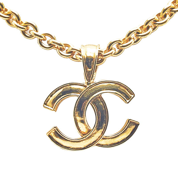 シャネル ヴィンテージ ココマーク ネックレス ゴールド メッキ レディース CHANEL 【中古】