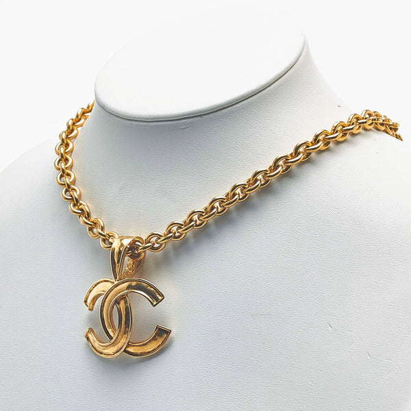 シャネル ヴィンテージ ココマーク ネックレス ゴールド メッキ レディース CHANEL 【中古】