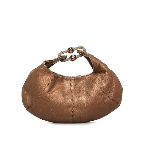 ジミーチュウ ハンドバッグ ブラウン レザー レディース JIMMY CHOO 【中古】