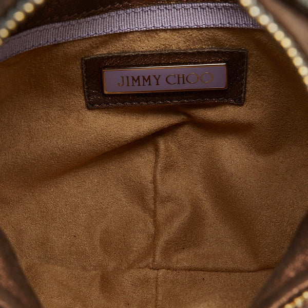 ジミーチュウ ハンドバッグ ブラウン レザー レディース JIMMY CHOO 【中古】