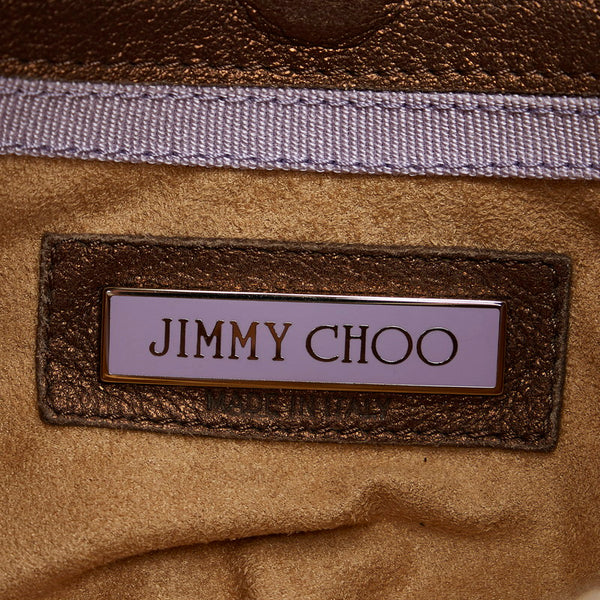 ジミーチュウ ハンドバッグ ブラウン レザー レディース JIMMY CHOO 【中古】
