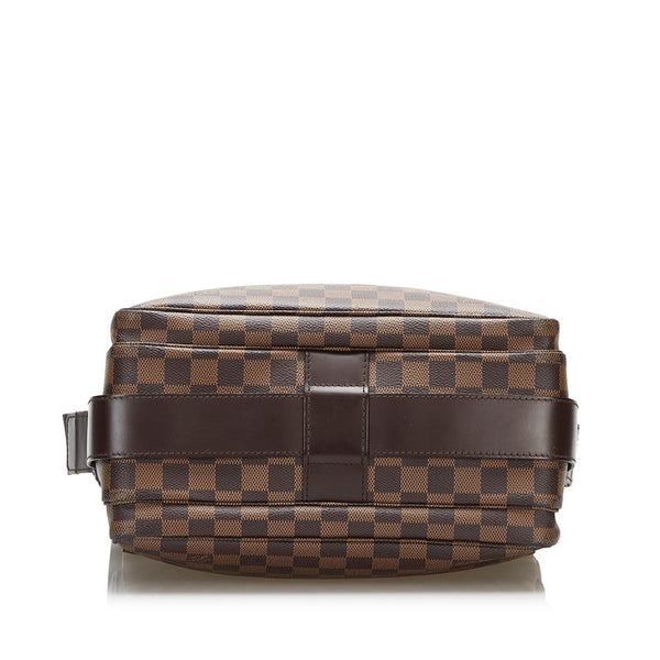 ルイ ヴィトン ダミエ  ナヴィグリオ 斜め掛け ショルダーバッグ N45255 ブラウン PVC レザー レディース LOUIS VUITTON 【中古】
