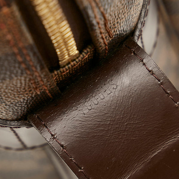 ルイ ヴィトン ダミエ  ナヴィグリオ 斜め掛け ショルダーバッグ N45255 ブラウン PVC レザー レディース LOUIS VUITTON 【中古】