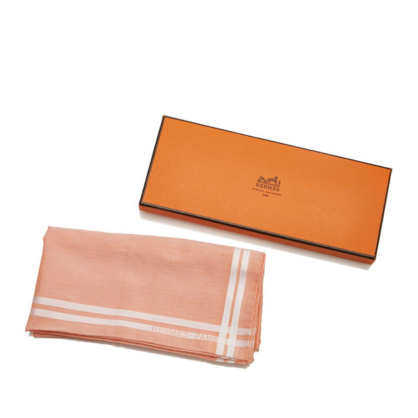 エルメス ソルド ハンカチ ローズクレール コットン レディース HERMES 【中古】