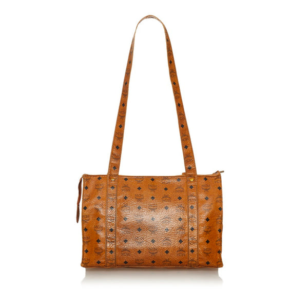 エム シー エム ヴィセトス トートバッグ ブラウン PVC レディース MCM 【中古】