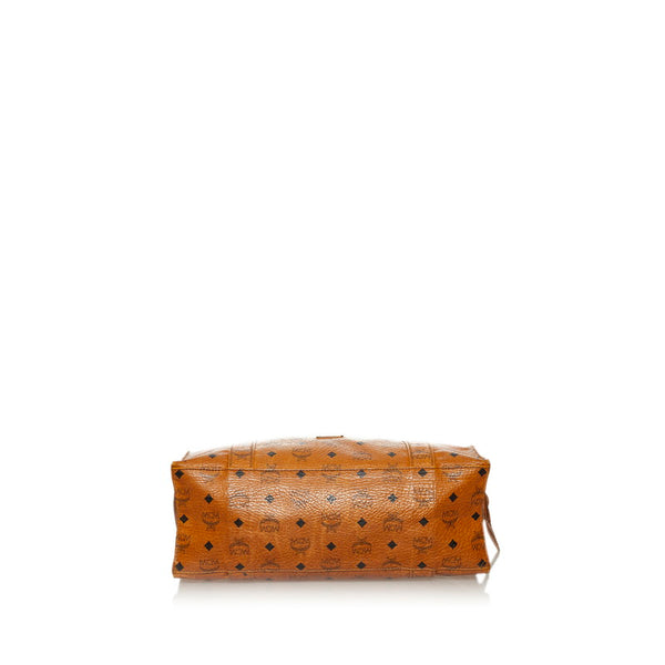 エム シー エム ヴィセトス トートバッグ ブラウン PVC レディース MCM 【中古】