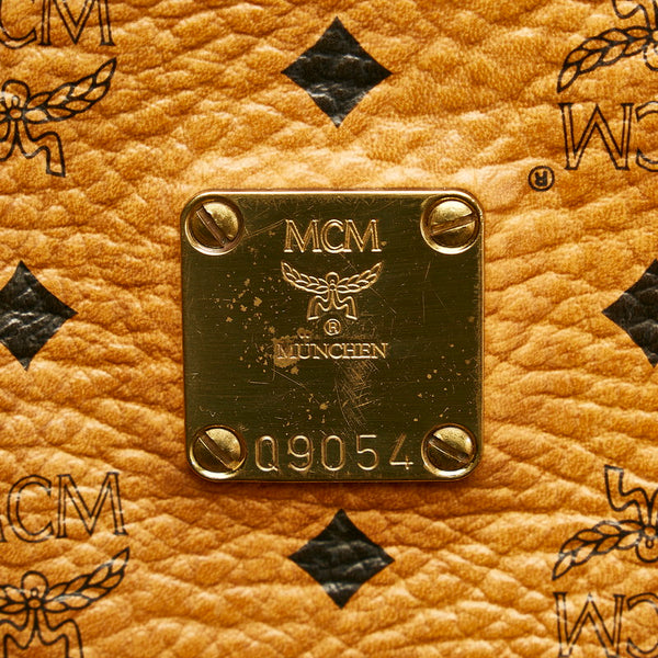 エム シー エム ヴィセトス トートバッグ ブラウン PVC レディース MCM 【中古】