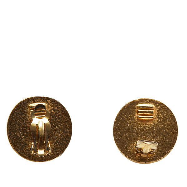 シャネル ココマーク イヤリング ゴールド ブラック メッキ レディース CHANEL 【中古】