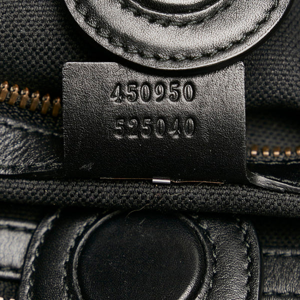 グッチ スネーク 蛇 トートバッグ ショルダーバッグ 2WAY 450950 ブラック レザー レディース GUCCI 【中古】