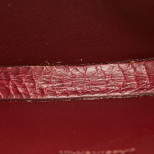 カルティエ マストライン ラウンド コインケース L3000017 ボルドー レザー レディース CARTIER 【中古】