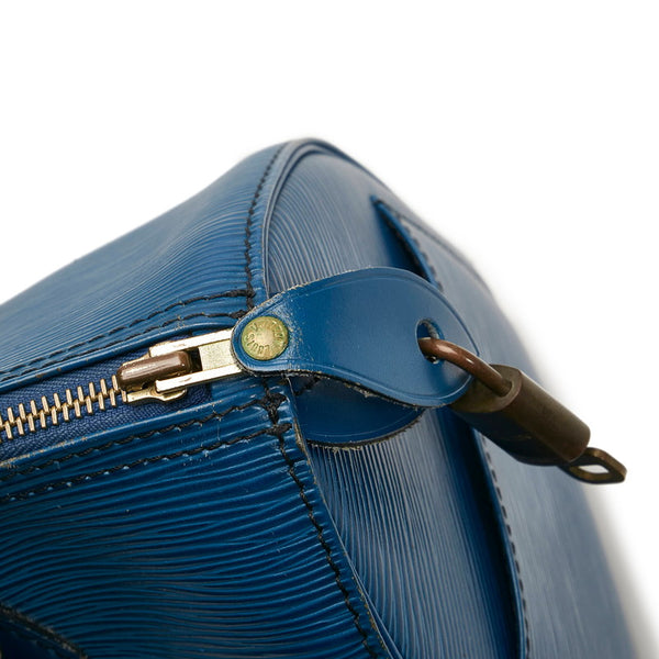 ルイ ヴィトン エピ スピーディ25 ハンドバッグ ミニボストンバッグ M43015 トレドブルー レザー レディース LOUIS VUITTON 【中古】
