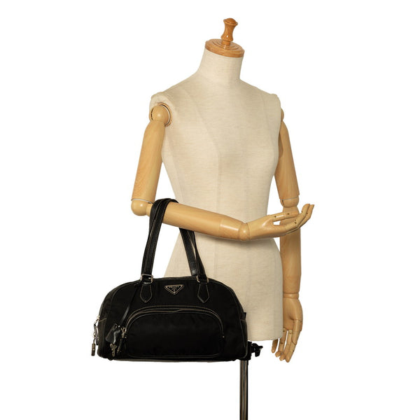 プラダ ハンドバッグ ブラック ナイロン レディース PRADA 【中古】