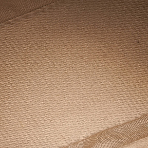 バーバリー ノバチェック ショルダーバッグ ホワイト ベージュ キャンバス レザー レディース BURBERRY 【中古】