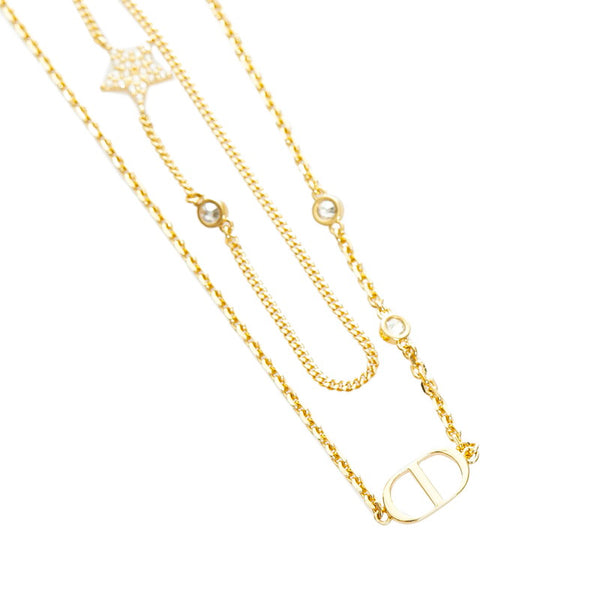 ディオール スター ネックレス ゴールド メッキ レディース Dior 【中古】