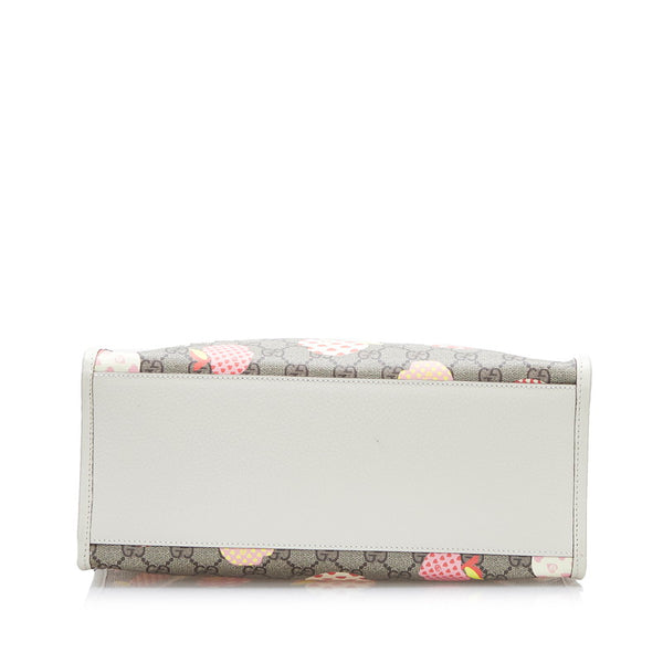 グッチ GGスプリーム アップルハート レボムスモール トートバッグ ショルダーバッグ 2WAY 659983 ベージュ ホワイト マルチカラー PVC レザー レディース GUCCI 【中古】