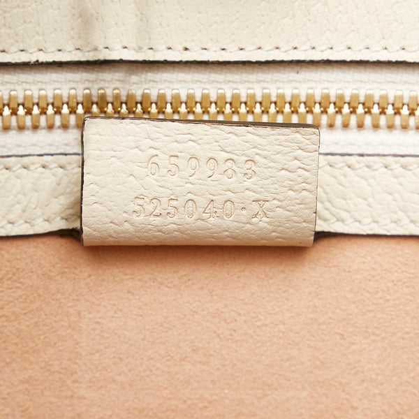 グッチ GGスプリーム アップルハート レボムスモール トートバッグ ショルダーバッグ 2WAY 659983 ベージュ ホワイト マルチカラー PVC レザー レディース GUCCI 【中古】