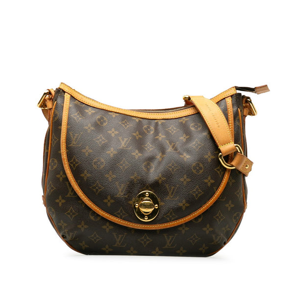 ルイ ヴィトン モノグラム トゥラムGM ショルダーバッグ M40075 ブラウン PVC レザー レディース LOUIS VUITTON 【中古】