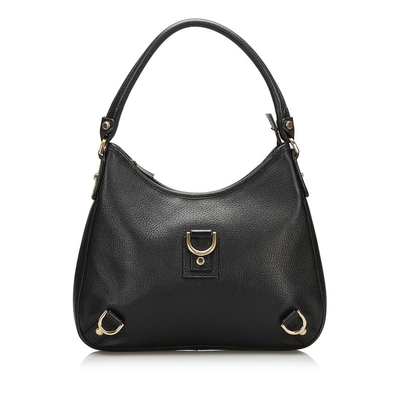 グッチ アビー ハンドバッグ 130738 ブラック レザー レディース GUCCI 【中古】