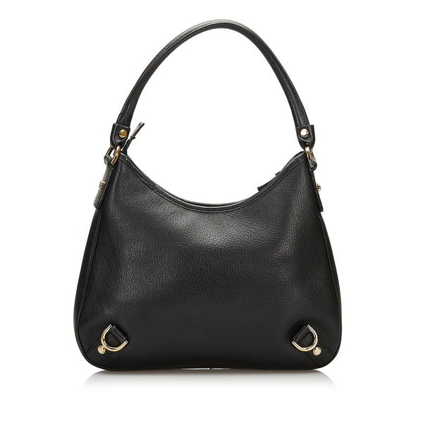 グッチ アビー ハンドバッグ 130738 ブラック レザー レディース GUCCI 【中古】