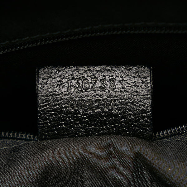 グッチ アビー ハンドバッグ 130738 ブラック レザー レディース GUCCI 【中古】