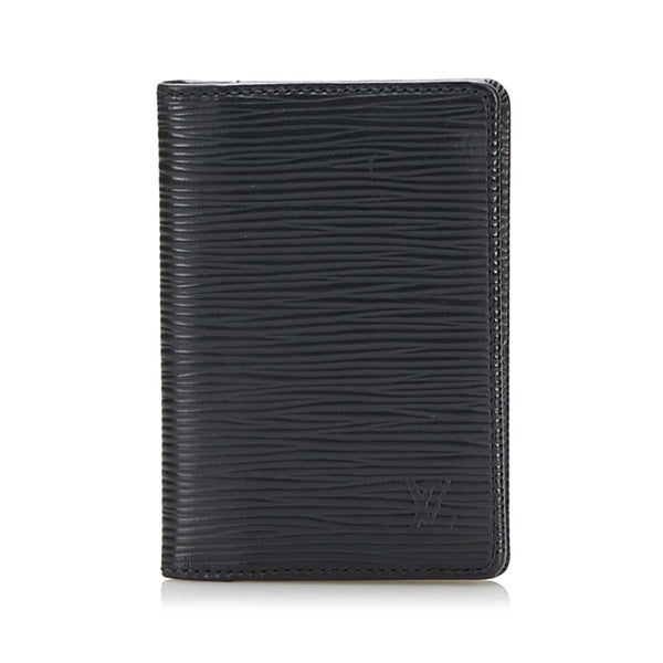 ルイ ヴィトン エピ オーガナイザー ドゥ ポッシュ カードケース M63582 ノワール ブラック レザー レディース LOUIS VUITTON 【中古】