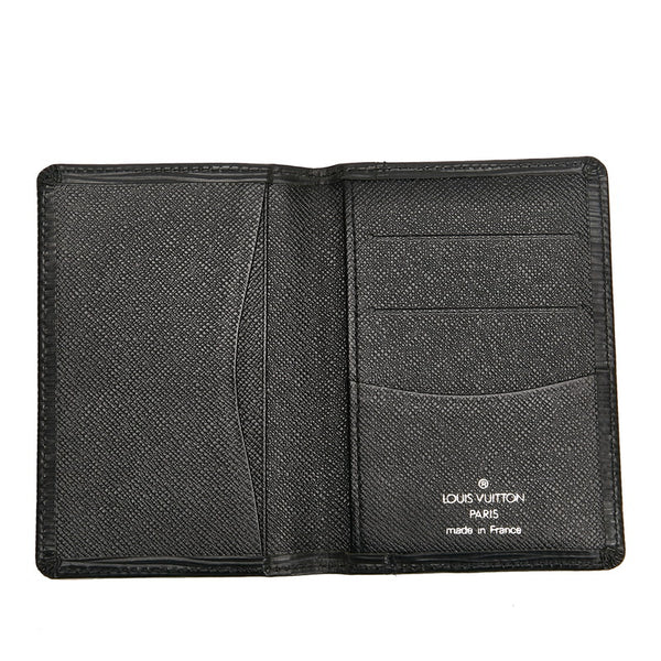 ルイ ヴィトン エピ オーガナイザー ドゥ ポッシュ カードケース M63582 ノワール ブラック レザー レディース LOUIS VUITTON 【中古】