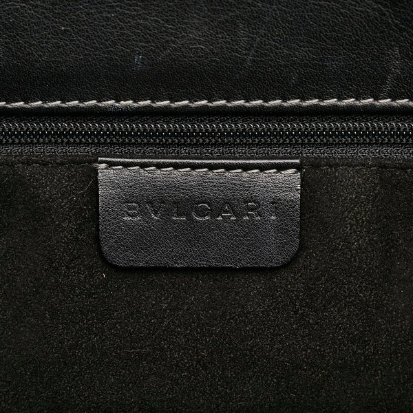 ブルガリ トートバッグ ブラック レザー レディース BVLGARI 【中古】